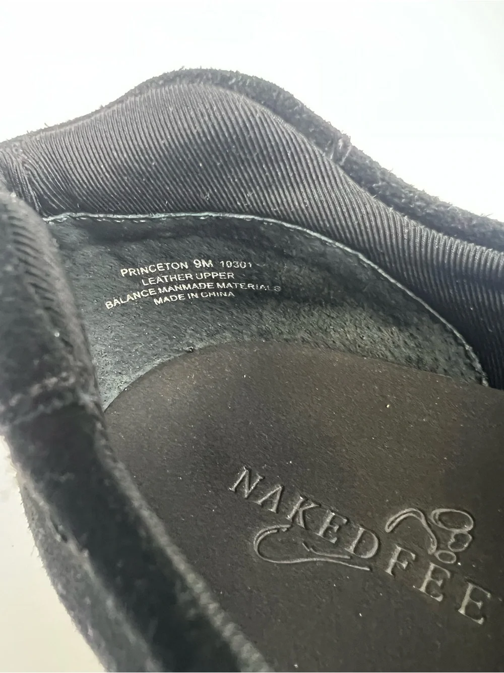 NAKED FEET Princeton black suede platform sneakers- Size 9M